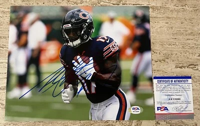 Foto firmada autografiada por Anthony Miller de los Chicago Bears Texans 8X10 certificado de autenticidad PSA/DNA Foto 1 de 4