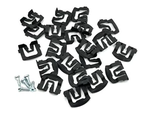 67 68 fFord Mustang front windshield reveal moulding clips 1967 FREE SHIPPING - Foto 1 di 1
