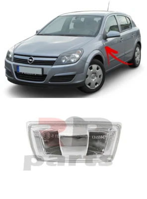 Per Opel Astra H 07-12, Corsa D 07-14 Anteriore FENDER Lato Indicatore Bianco SX - Immagine 1 di 4