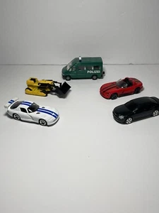 Lot of 5 DieCast Cars - Siku/Maisto - Polizei Van, Audi A8, Dodge Viper and more - Picture 1 of 12