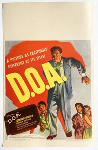 D.O.A. US Original Fensterkarte 1955 Edmond O'Brien 48 Stunden, um seinen Mord aufzuklären - Bild 1 von 1