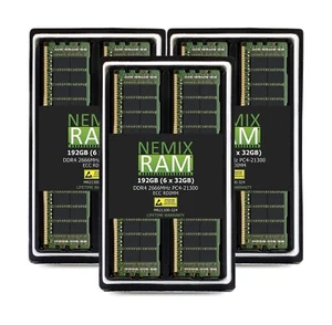 192GB 6x32GB DDR4-2666MHZ PC4-21300 288 PIN RDIMM Mac Pro 2019 7,1 Hynix Nemix - Picture 1 of 4