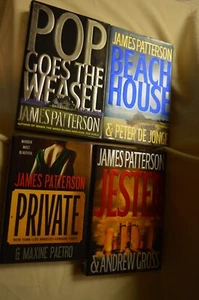 Lot Of 4 James Patterson HC/DJ 3 1st ed. Pop Goes The Weasel, Beach House - Picture 1 of 14