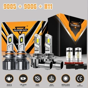 6x AUXBEAM 1:1 LED Headlight Bulbs for Toyota Corolla 2009 2010 2011 2012 2013 - Picture 1 of 12