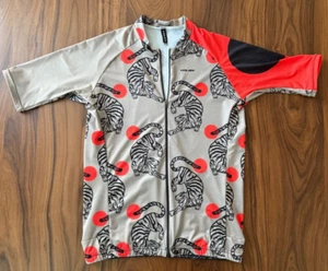 NWOT Voler Men's Size L Velocity Air Front Zip Tiger Cycling Jersey never worn! - Picture 1 of 7
