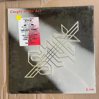 Styx- Caught In The Act, New & Sealed 2 LPs w/ Hype & Cut Out Notch - Image 1 of 2