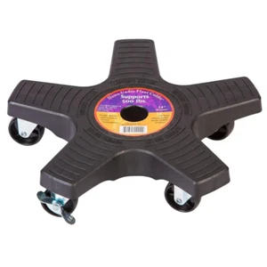 14 inch Black Plastic Down Under Plant Caddie Supports Up 500 LBS - Picture 1 of 12