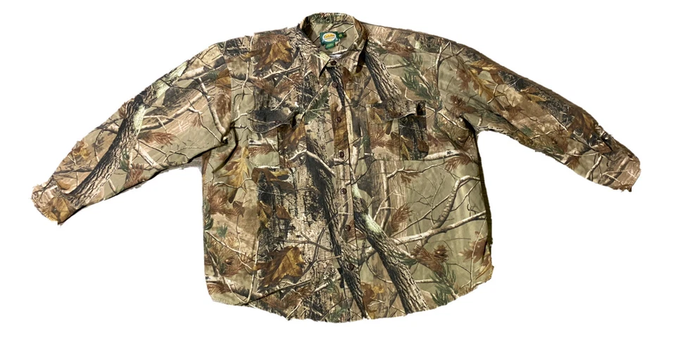 Cabelas Men’s Realtree AP Cano Hunting Long Sleeve Button Down Size 2XL - Image 1 of 4