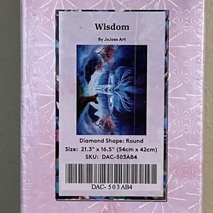 Diamond Art Club Kit Wisdom By JoJoes Art 21.3”x16.5” DAC-503AB4 - Picture 1 of 7