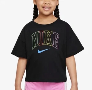 Nike Toddler Girls T-Shirt Short Sleeve Crew Neck Dancing Boxy Rewind Size 2T - Picture 1 of 2