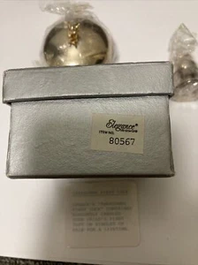 Elegance Silver Silverplated Babies First Lock 2p Pieces The Bell And The Round - Picture 1 of 9
