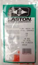 Easton Carbon Bolt - Flat Nock 22 Florescent Orange - PN # 714254 - 8gr / 12pk