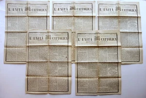 Don Bosco Polemiche Scuole Chiusure L'Unità Cattolica 5 Numeri 1879 Completi - Foto 1 di 2