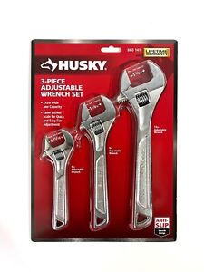 Husky Heavy Duty Adjustable Wrench Set 3-Piece - New item