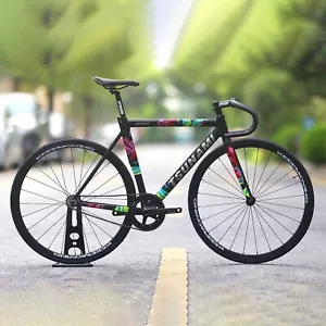 Bicicleta de engranaje fijo Tsunami SNM300 bicicleta de una sola velocidad 700C ruedas Fixie ciclismo - Imagen 1 de 7