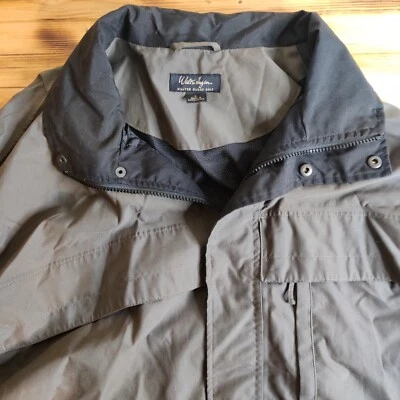 Chaqueta de golf impermeable Walter Hagen para hombre talla grande verde y negra ligera Foto 1 de 4