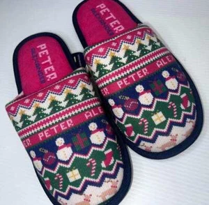NEW WITH TAGS MENS PETER ALEXANDER CHRISTMAS SLIPPERS SIZE LARGE - Bild 1 von 6