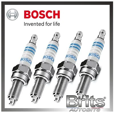 Juego de 4 bujías Bosch doble platino para Nissan Micra 1.6 Qashqai 1.6 2.0 Foto 1 de 4