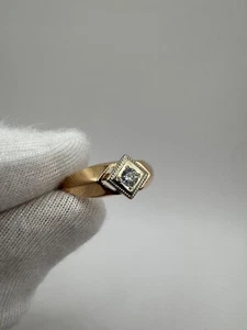 Bellissimo anello donna oro epoca Ucraina 585 14 carati per tutti i giorni misura 2,51 g - 9,0 - Foto 1 di 11