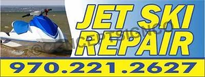 2'X5' JET SKI REPAIR BANNER Signs CUSTOM PHONE NUMBER Seadoo Watercraft Shop PWC - Picture 1 of 3