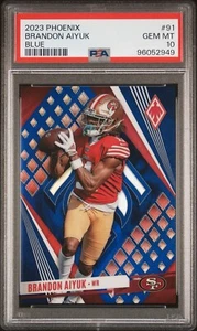 Fútbol americano Panini Phoenix 2023 Brandon Aiyuk #91 azul/25 49ers PSA 10 ¡Pop 1! - Imagen 1 de 2