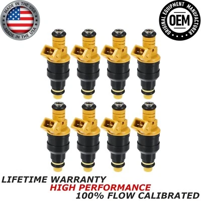 x8 NEW GENUINE Bosch Fuel Injectors for 1988-1996 Ford F-150 5.8L V8 #0280150718 - Image 1 of 4