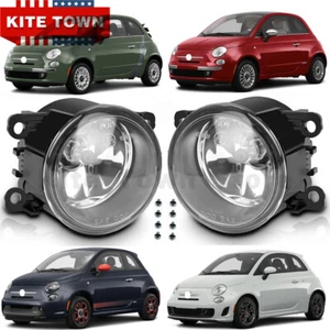 New Pair Of Front Bumper Fog Lights Lamps RH LH For Fiat 500 2-Door 2012-2018 US - Picture 1 of 7