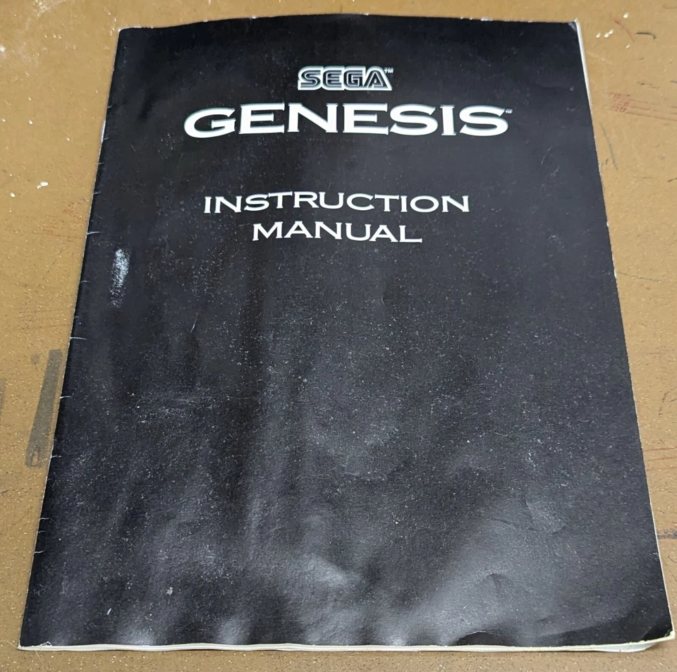 Vintage Sega Genesis Authentic Console Instruction Manual ONLY, Gloss Finish  - Image 1 of 4