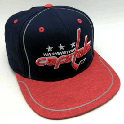WASHINGTON CAPITALS hat blue adjustable cap wide flat brim - Image 1 of 4