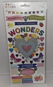 Paige Evans Wonders Cardstock Stickers 6"X12" 75/Pkg-Accents & Phrases. New Pack - Picture 1 of 7