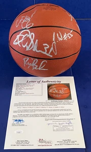 1995-96 NJ Nets Team Signed Basketball 10 Autos JSA LOA - Picture 1 of 6