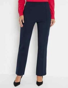 Noni B Ladies Pintuck Ponte Regular Length Pants size Small Colour Navy - Picture 1 of 5