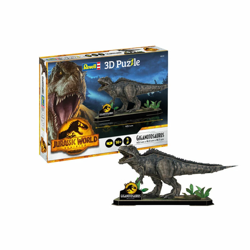 Revell 00240 - Puzzle 3D - Jurassic World Dominion - GIGANOTOSAURUS - Neuf