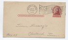 1922 1 cent postal card surcharge Biloxi MS ovate flag cancel [6677]