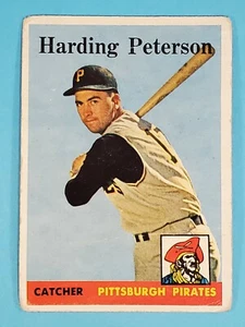 1958 Topps Harding Peterson Pittsburgh Pirates #322 BUENO+ pliegue pesado ⚾ - Imagen 1 de 7