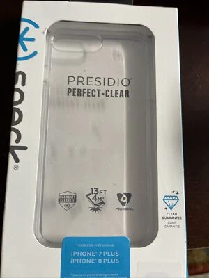 ¡NUEVO!!SPECK~Funda Presidio PERFECTA-CLARA para Apple iPhone 8 Plus/7 Plus Foto 1 de 2