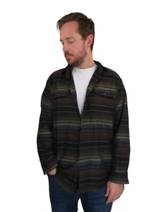 Pendleton Thomas Kay Southwestern Aztec Flannel Button Up Shirt Mens Size Medium - Picture 1 of 6