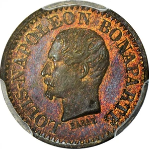 France 1851 Essai Maz-1375 Centime PCGS SP65BN PC0257 combine shipping - Picture 1 of 4