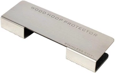 Protector de aro de acero inoxidable protector de borde de tambor para aro de bombo de madera 100 mm X 30 Foto 1 de 3