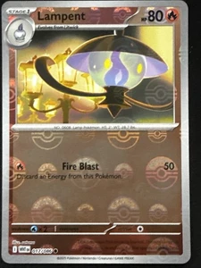 Pokémon TCG Lampent 017/086 modello Poké Ball SV10.5: bullone nero come nuovo/quasi nuovo - Foto 1 di 2