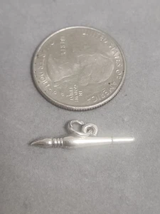 Retired HTF James Avery Sterling Silver Paint brush Paintbrush Charm Or Pendant - Picture 1 of 7