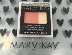 New Mary Kay Mineral Cheek Color Duo Blush Spiced Poppy Full Size 081353 - Picture 1 of 1