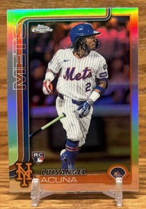LUISANGEL ACUNA Rifrattore Rookie | 2025 Topps Chrome New York METS RC #56 - Foto 1 di 2