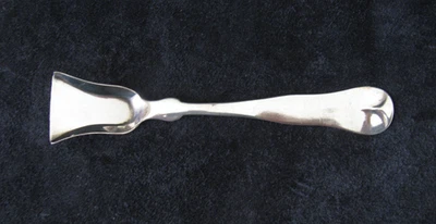 Moneda F&H de plata con violín, en forma de pala, cuchara de sal maestra / siglo XIX Foto 1 de 3