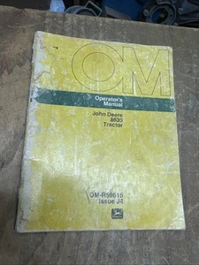 JOHN DEERE Operators Manual 8630 Tractor OM-R59615 22JS2772-Y19 - Picture 1 of 10