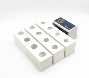 600PCS Coin Flips in 3 Sizes Cardboard Holders for Colletors 2x2 Cardboard New - Picture 1 of 6