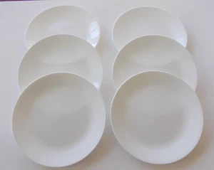 6 Corelle Winter Frost White 8 1/2" Lunch Sandwich Plates by Corning - Picture 1 of 3