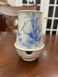 Antique Thomas Elsmore & Son England Ironstone Toothbrush Holder - Picture 1 of 20