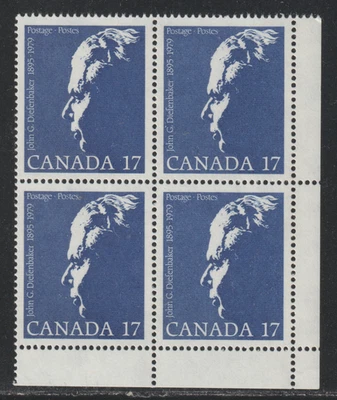 Canada 1980 C# 859i LR - John Diefenbaker - Corner Block - M-NH Lot # A1 - Image 1 of 2