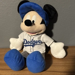 MLB Disney Mickey Mouse LA Los Angeles Dodgers Baseball Stofftier Plüsch Puppe 16 Zoll - Bild 1 von 9